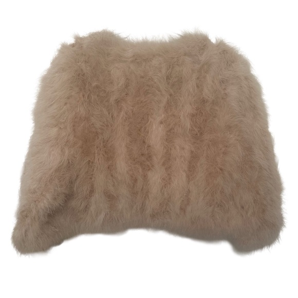 Jocelyn Blush Ostrich Feather Cropped Jacket - Picture 7 of 7